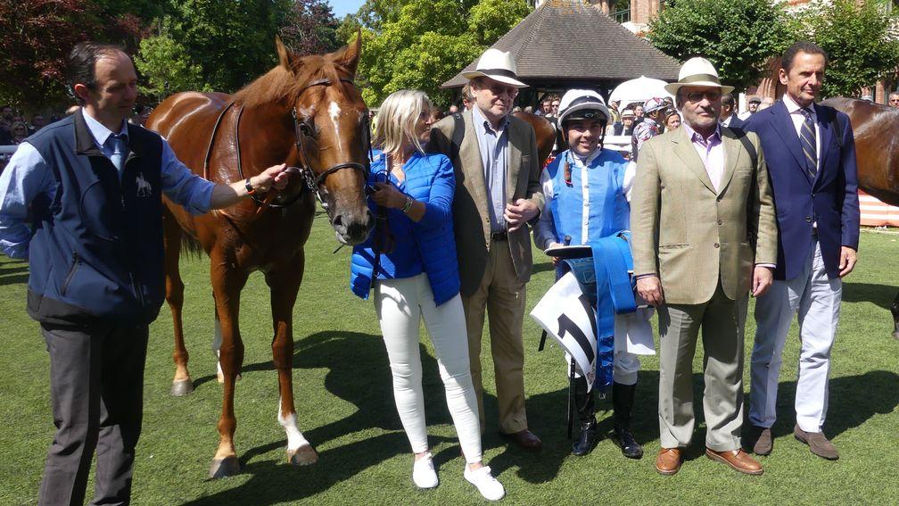 Lope De Vega's Ecrivain kicked off a double for the freres Wertheimer at Deauville in the Arqana Prix de Montaigu for unraced colts and geldings