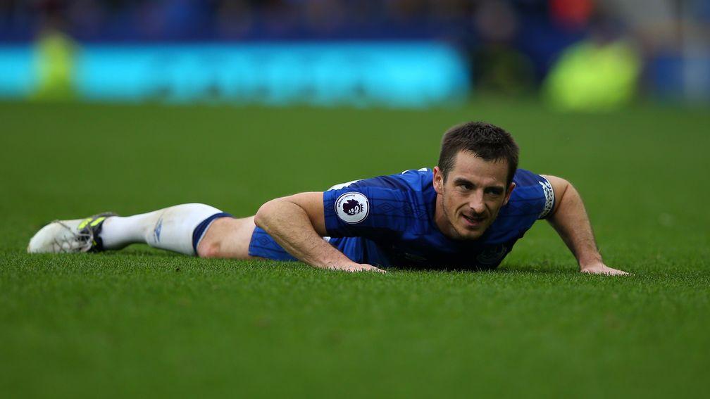 Leighton Baines's body language tells the tale of Everton's defeat to Burnley