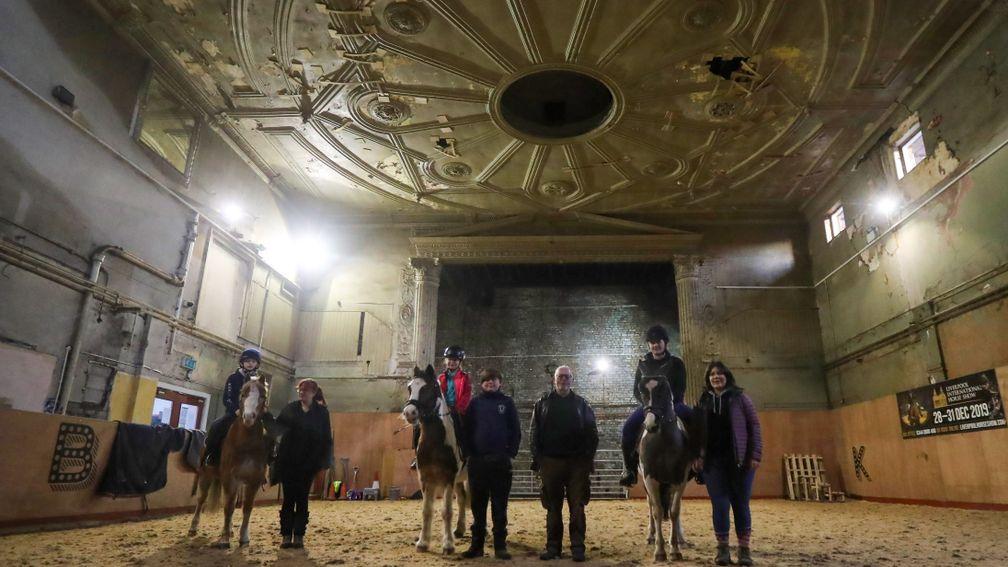 The ponies of Park Palace at the inner-city riding school