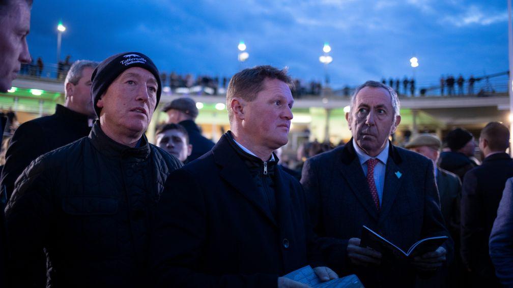 Colin Bowe (centre): seven-times champion Irish point-to-point trainer sold 12 six-figure lots in 2019