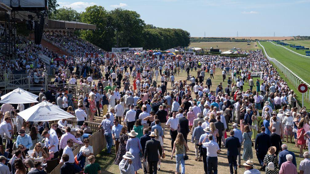 Newmarket: around 11,500 attended the July Cup day fixture on Saturday