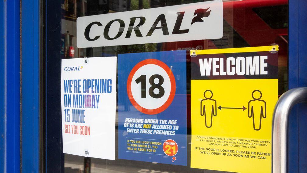 Coral: reopened all English shops on Monday