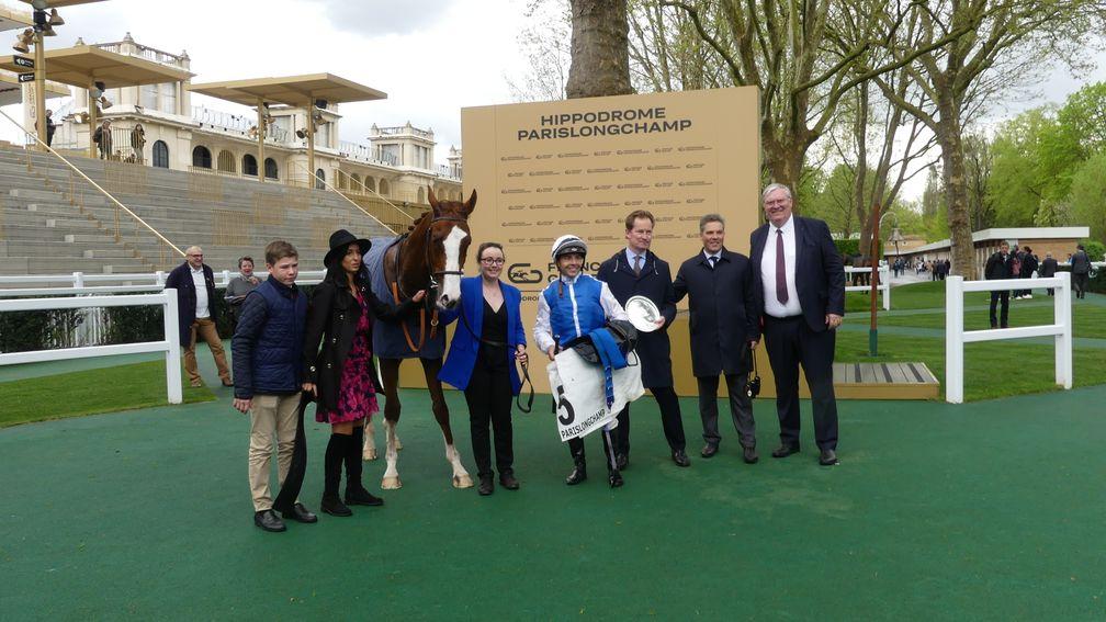 Atlast produced a smart turn of foot to land the G3 Prix La Force