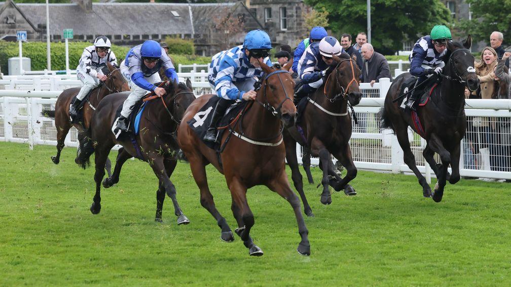 CATHY COME HOME and Paul Mulrennan wins at Musselburgh 9/5/22Photograph by Grossick Racing Photography 0771 046 1723