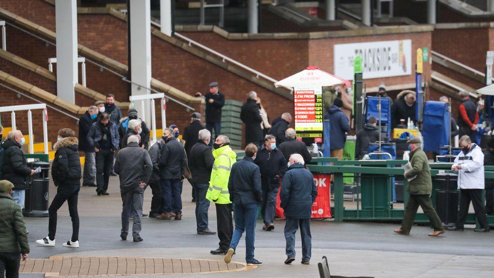 Bookmakers in attendance at Haydock