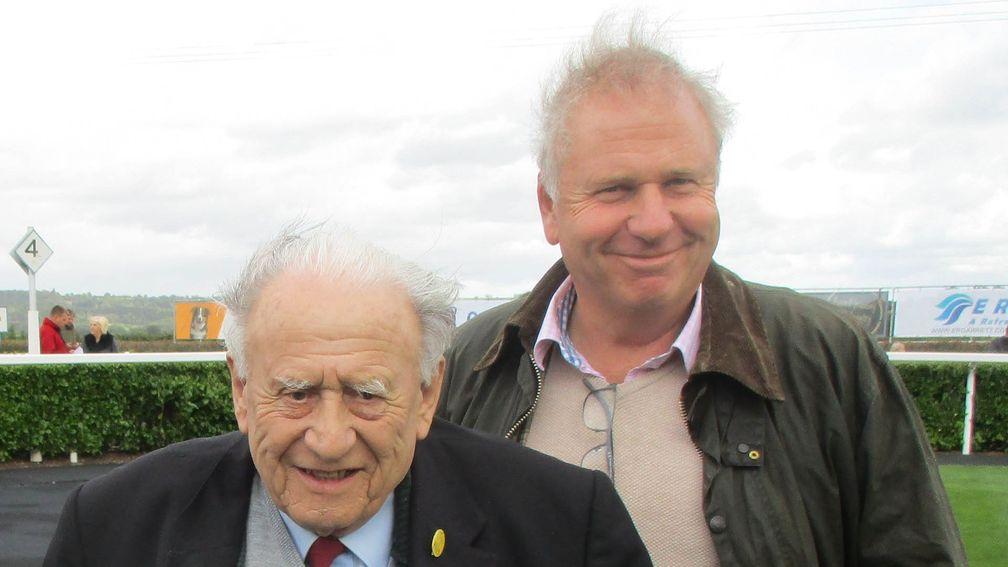 Don Hazzard (left) with his son Clive at Chepstow last year