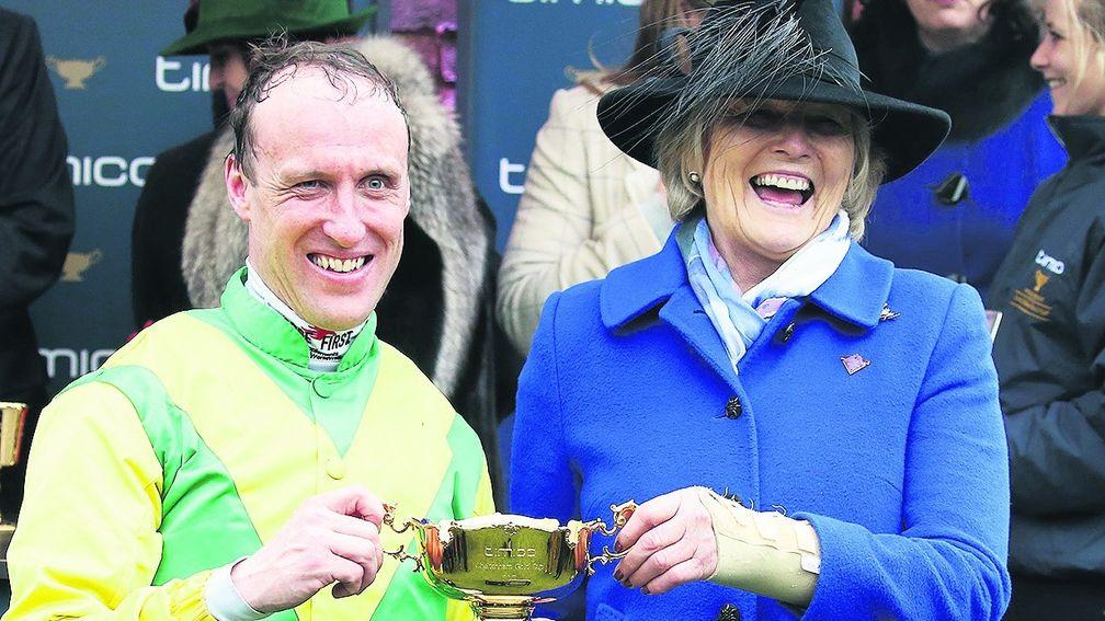 Sizing John', hero of the Cheltenham Gold Cup, set the seal on a fantastic campaign for Robbie Power and Jessica Harrington in the Punchestown version