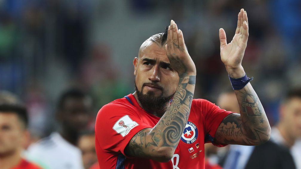 Chile's Arturo Vidal during the Confederations Cup