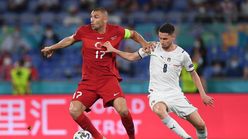 Turkey's Burak Yilmaz will hope to enjoy a better night against Wales