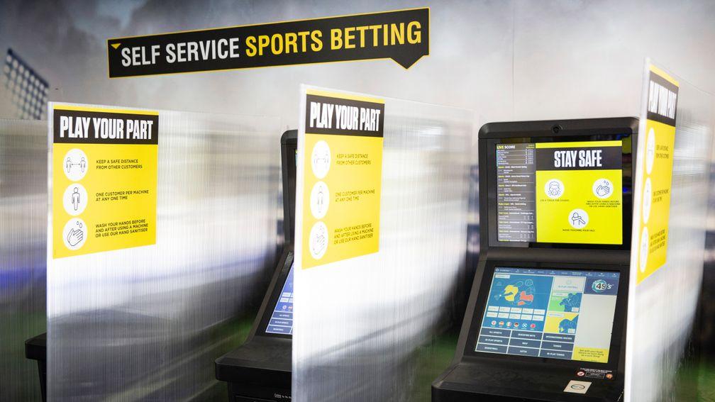 Restrictions will be in place for those returning to betting shops