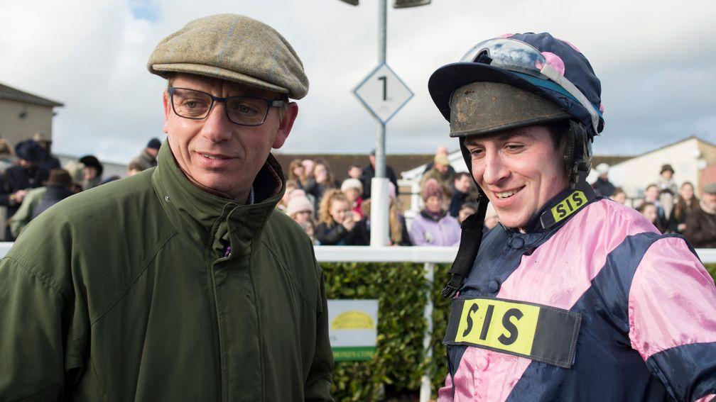 The old alliance: Warren Greatrex celebrate the win of Savoy Court, who sealed a double for the pair at Wincanton this month