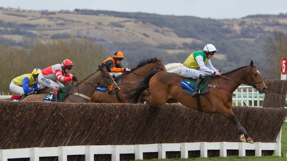 Liam Treadwell and Carrickboy on their way to winning the Byrne Group Plate at the Cheltenham Festival in 2013