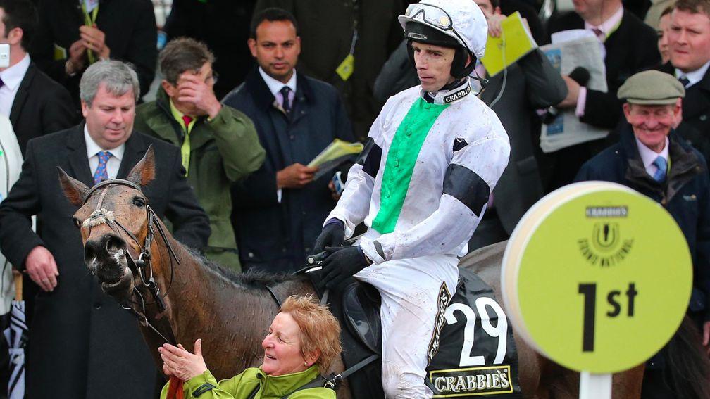 Number one: Pineau De Re and Leighton Aspell after their Grand National triumph