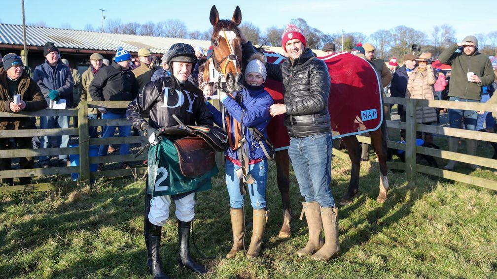 Don Poli with connections after success at Alnwick's point-to-point meeting