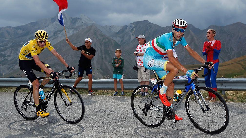 Vincenzo Nibali (right) could be Chris Froome's biggest danger