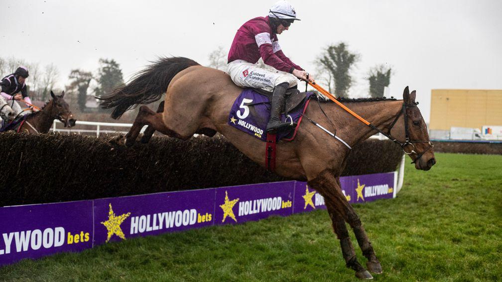 Death Duty and Jack Kennedy wins the Hollywoodbets Grand National Trail Handicap Chase.Punchestown Racecourse.Photo: Patrick McCann/Racing Post13.02.2022