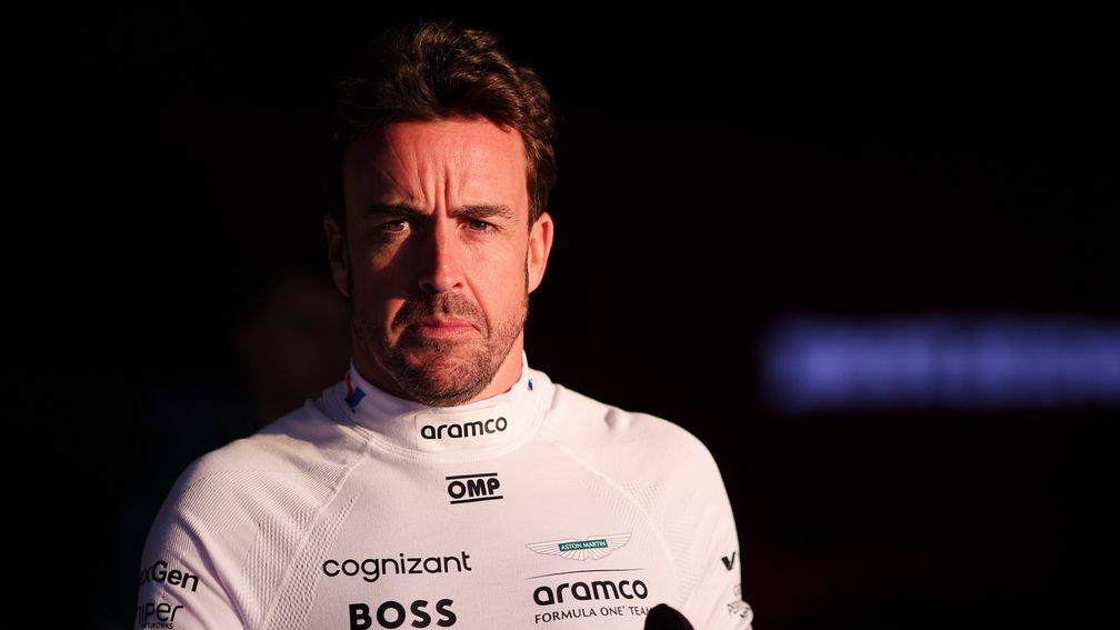 Fernando Alonso looks focused as he heads into his 20th Formula 1 season