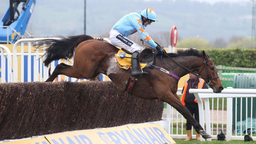 Un De Sceaux and Ruby Walsh fly a fence on the way to winning the Ryanair Chase