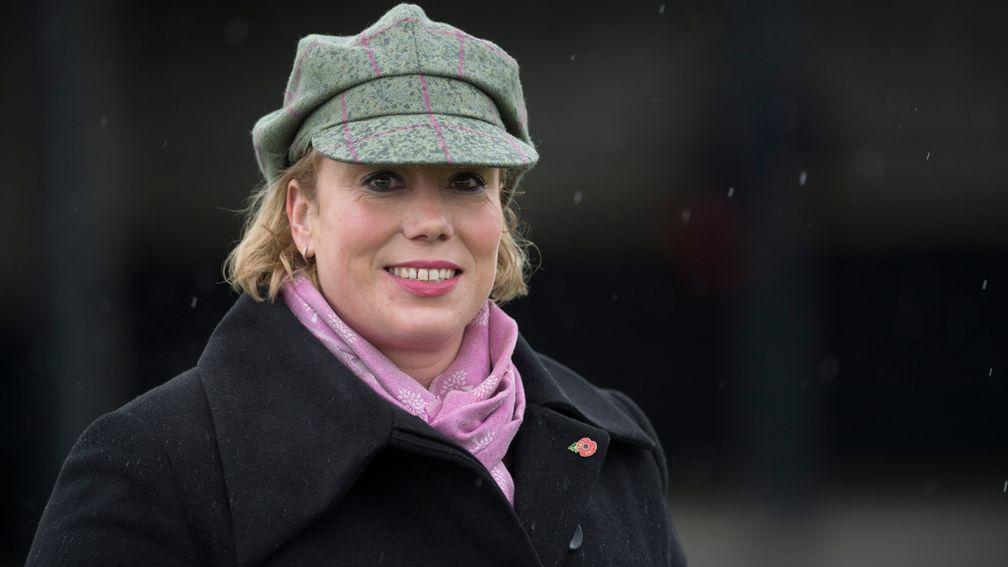 Kerry Lee: rides Top Gamble in the charity race at Hereford