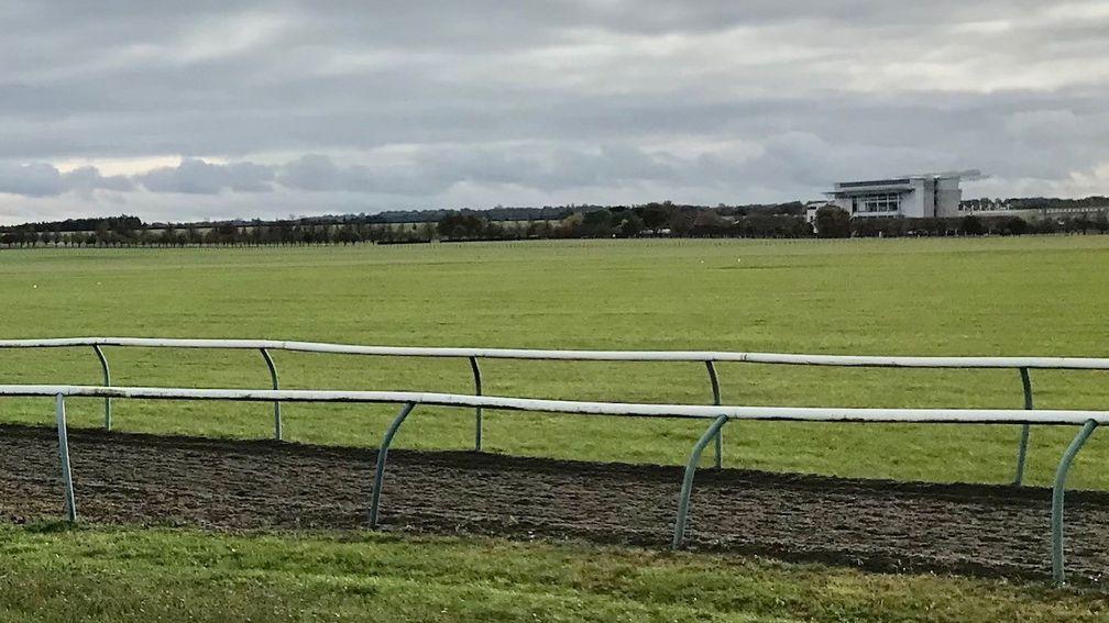 Southfields: site of the proposed track with the Rowley Mile in the background