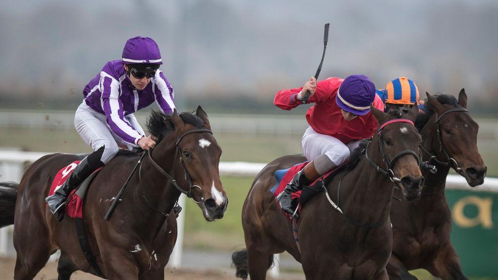 Skitter Scatter (centre) won the Silver Flash Stakes