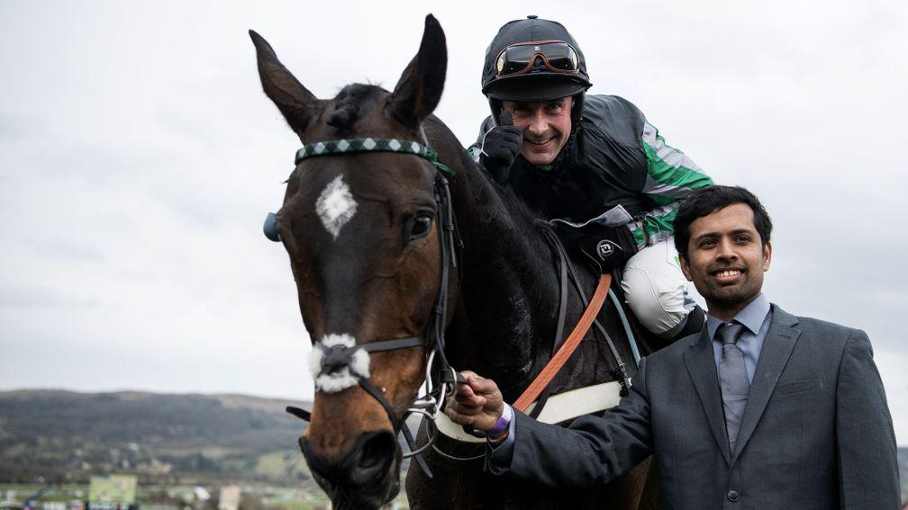 Altior delighted jockey Nico de Boinville and groom Dastagir Hussain Mohammed by winning the Champion Chase, having shrugged off the so-called 'February curse'