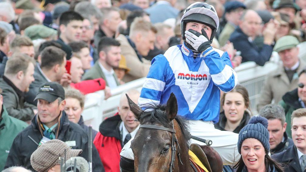 Dunne was accused of mocking Frost for her emotional interview after winning the Ryanair Chase on Frodon in 2019