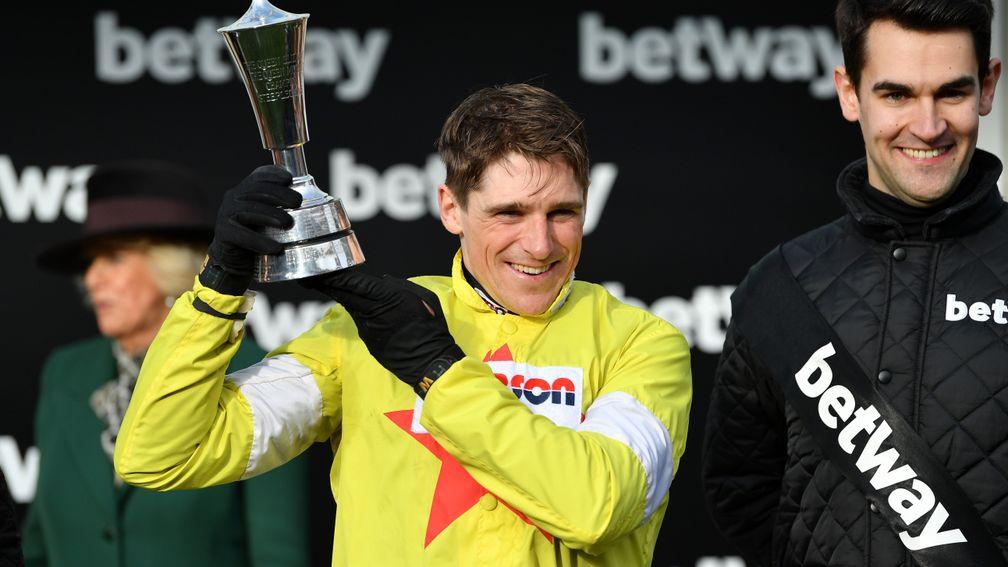 Harry Skelton: up to second in the jockeys' championship and closing in on current leader and reigning champion Brian Hughes