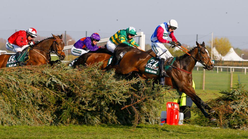 One For Arthur clears the last on his way to winning the 2017 Grand National