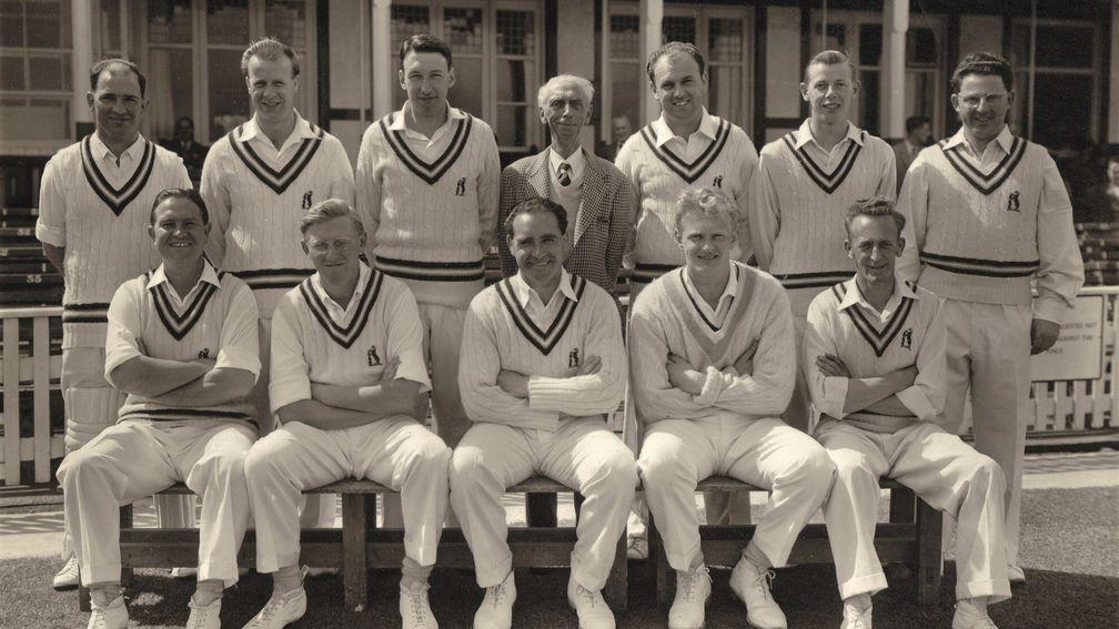 Ray Hitchcock (back row, far right) with his 1951-championship-winning side