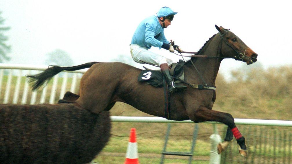 Peter Scudamore wins the 1991 Rehearsal Chase at Chepstow on the remarkable Carvill's Hill