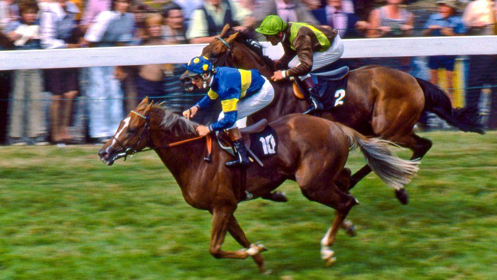 Grundy and Pat Eddery win from Bustino and Joe Mercer in the race of the century