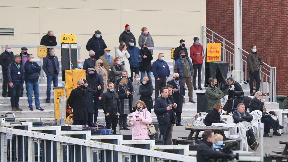 Limited crowds returned to racecourses in England for a brief period before Christmas