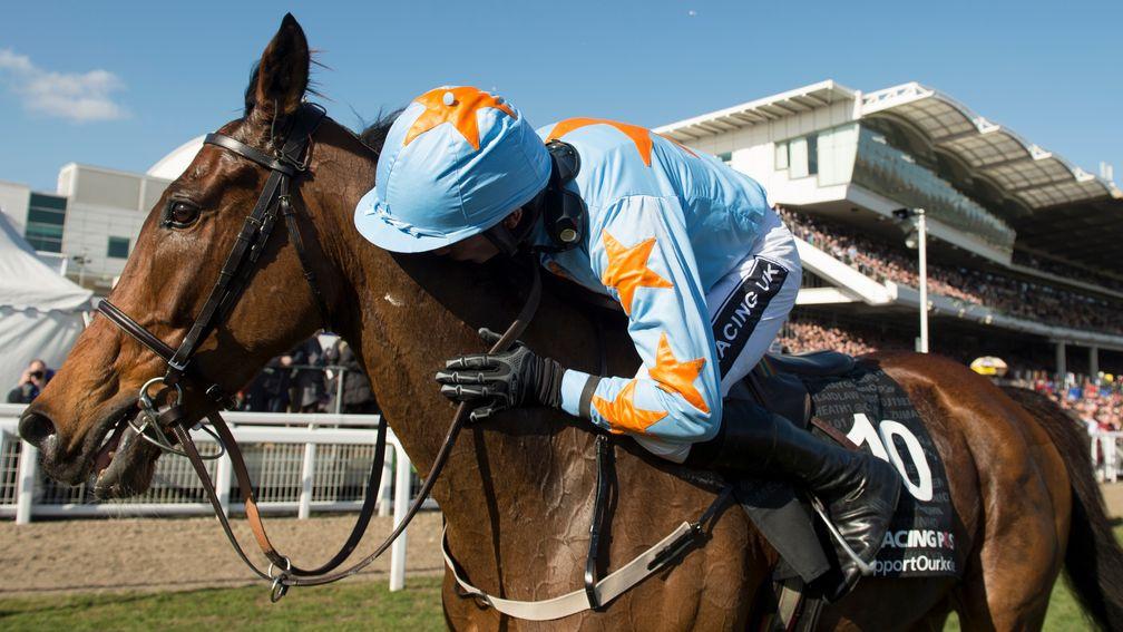 Un De Sceaux: with Ruby Walsh after landing the 2015 Racing Post Arkle
