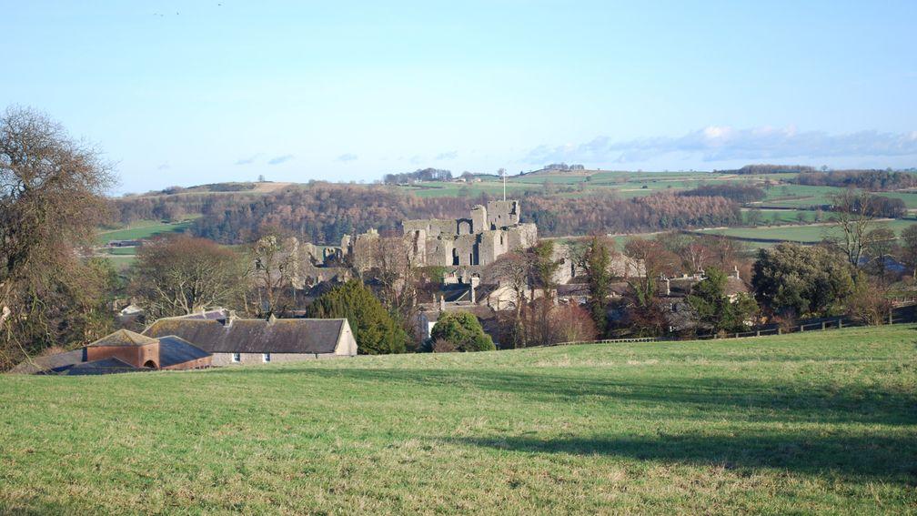 A view of Middleham Castle from the Low Moor