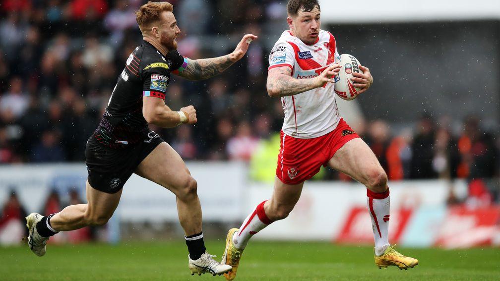 St Helens and Mark Percival are chasing a spot in the Challenge Cup semi-finals