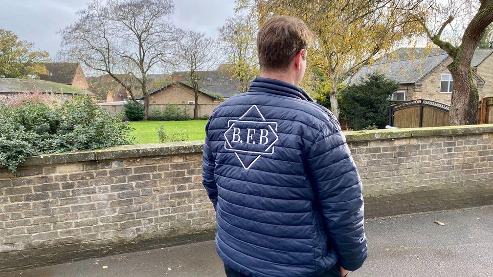 Ben Brookhouse shows off his newly branded jacket