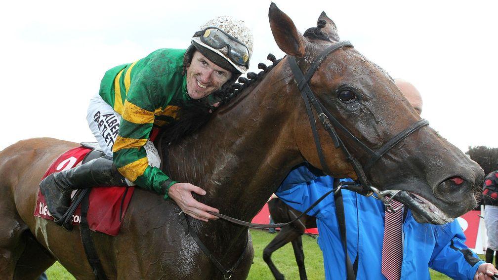 Carlingford Lough pictured with Sir Anthony McCoy after winning the 2013 Galway Plate