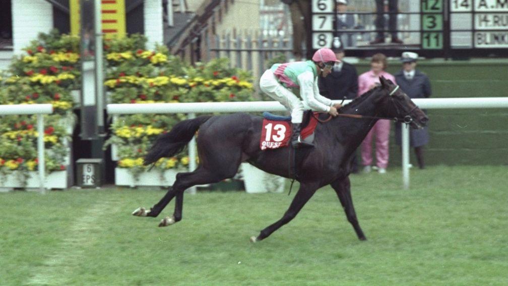 Quest For Fame: wins the 1990 Derby under Pat Eddery in Roger Charlton's first season as a trainer