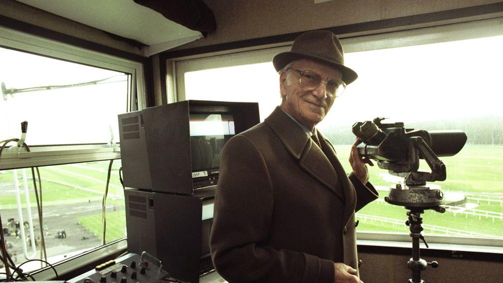 Sir Peter O'Sullevan on his final day commentating for the BBC, the 1997 Hennessy Gold Cup meeting