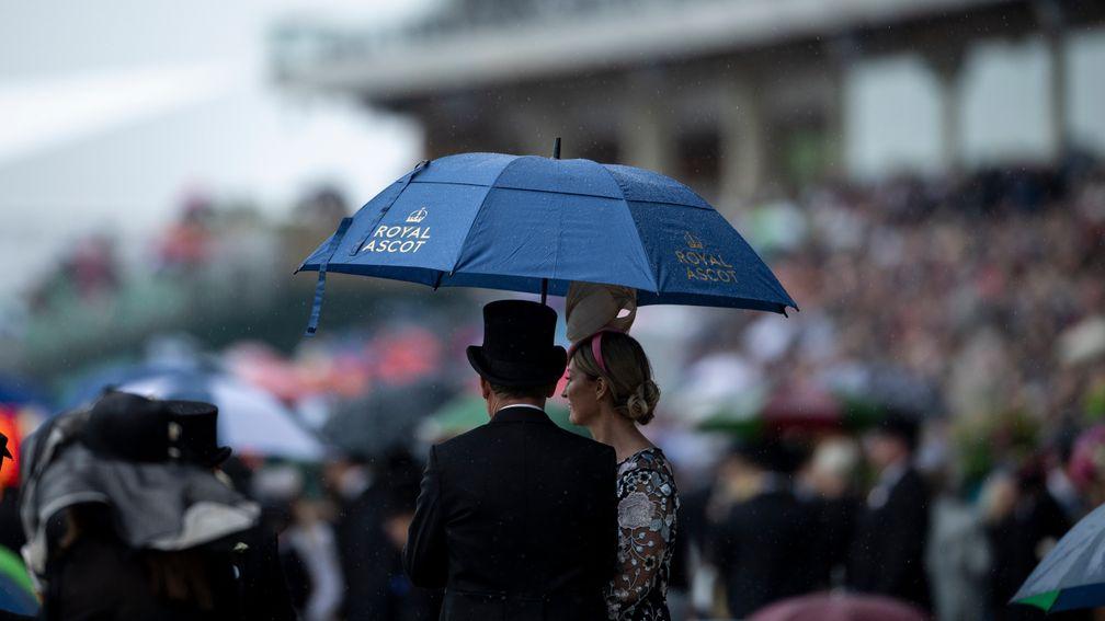 Ascot's six-race card has been cancelled after heavy rain