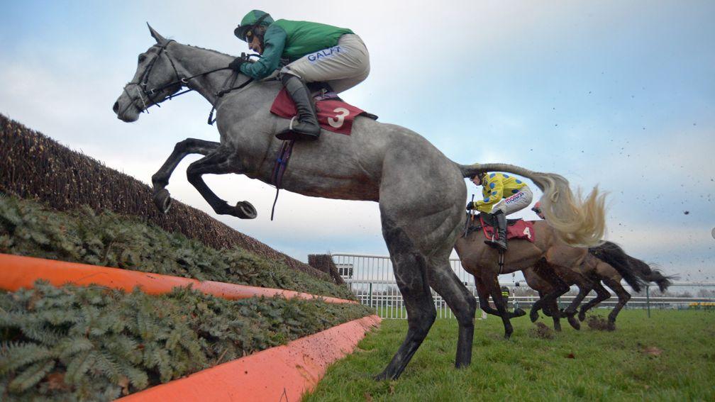 Bristol De Mai gets in close to a fence during his Peter Marsh Chase victory at Haydock