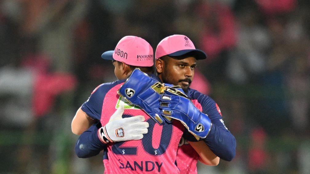 Rajasthan captain Sanju Samson (right) could lead his side to victory in Mumbai