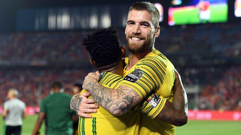 South Africa pair Thulani Hlatshwayo and Lars Veldwijk stunned hosts Egypt at the 2019 Africa Cup of Nations
