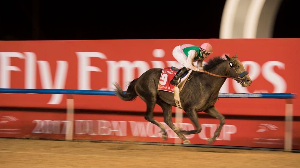 Arrogate: produced a monstrous performance to win the 2017 Dubai World Cup