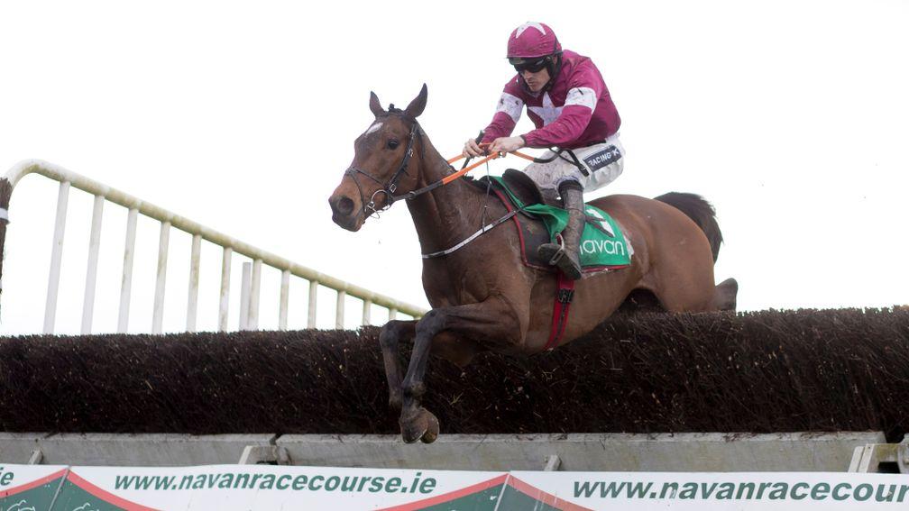A Toi Phil and Ruby Walsh on the way to landing the feature Webster Cup Chase at Navan