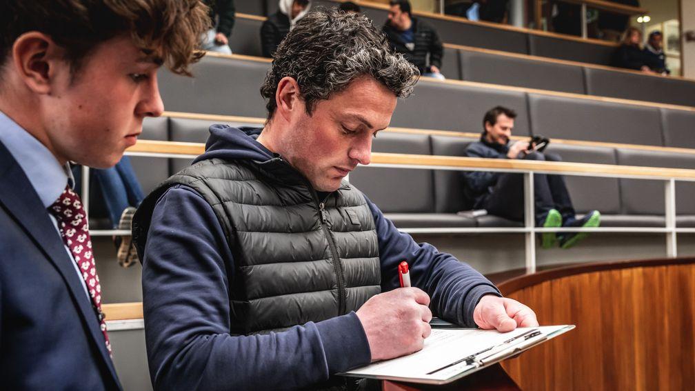 Michael O'Callaghan signing for the Harry Angel colt out of Go Angellica for £500,000