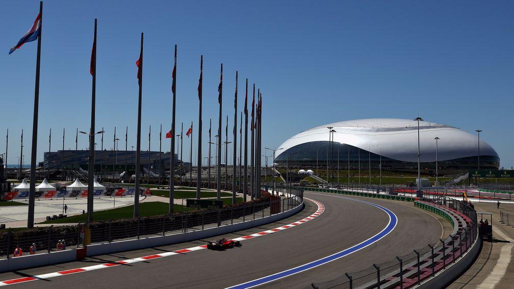 The Sochi Autodrom winds around the 2014 Winter Olympic park