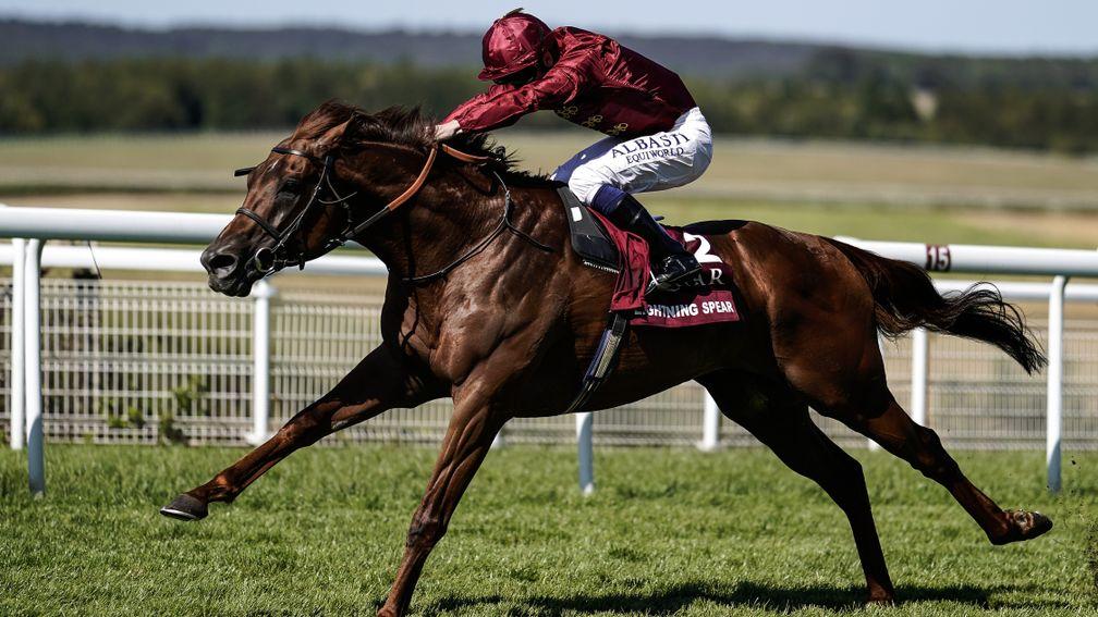 Lightning Spear: claimed a deserved first Group 1 win in this season's Sussex Stakes