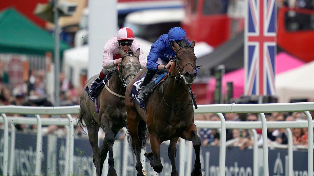 Pinatubo and James Doyle overcome a sluggish start to win the opener at Epsom on Oaks day